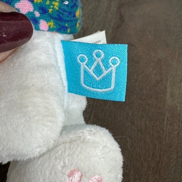 Manhattan Toy Fairytale White Rabbit Plush Baby Travel Toy with Teether Clip On - Picture 7 of 11